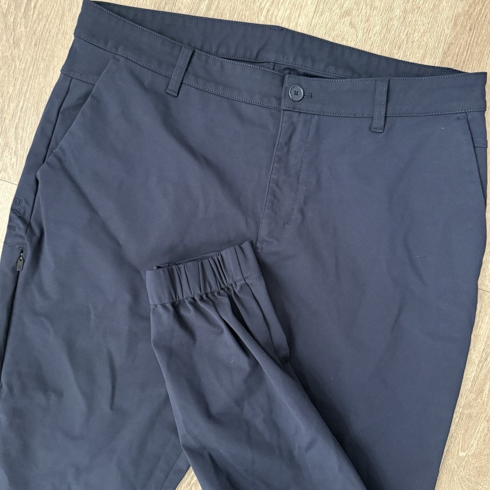 BYLT Everyday Jogger Pants Men's 38 Navy Blue Performance Chino Pockets